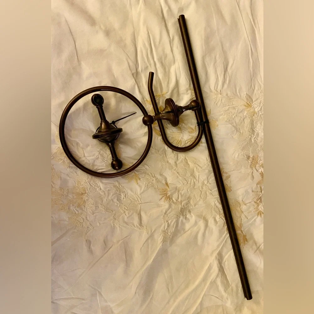 Elegant Bronze 2 Towels & 1 TP Hook- 3 Piece w/Hardware-Unused/Stored Many Years